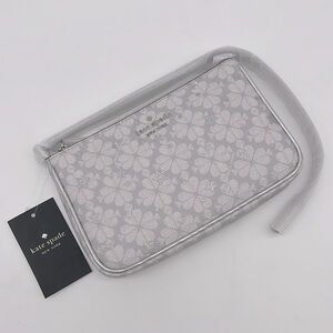 Kate Spade Spade Flower Star Toss Convertible Wristlet Platinum Grey Multi